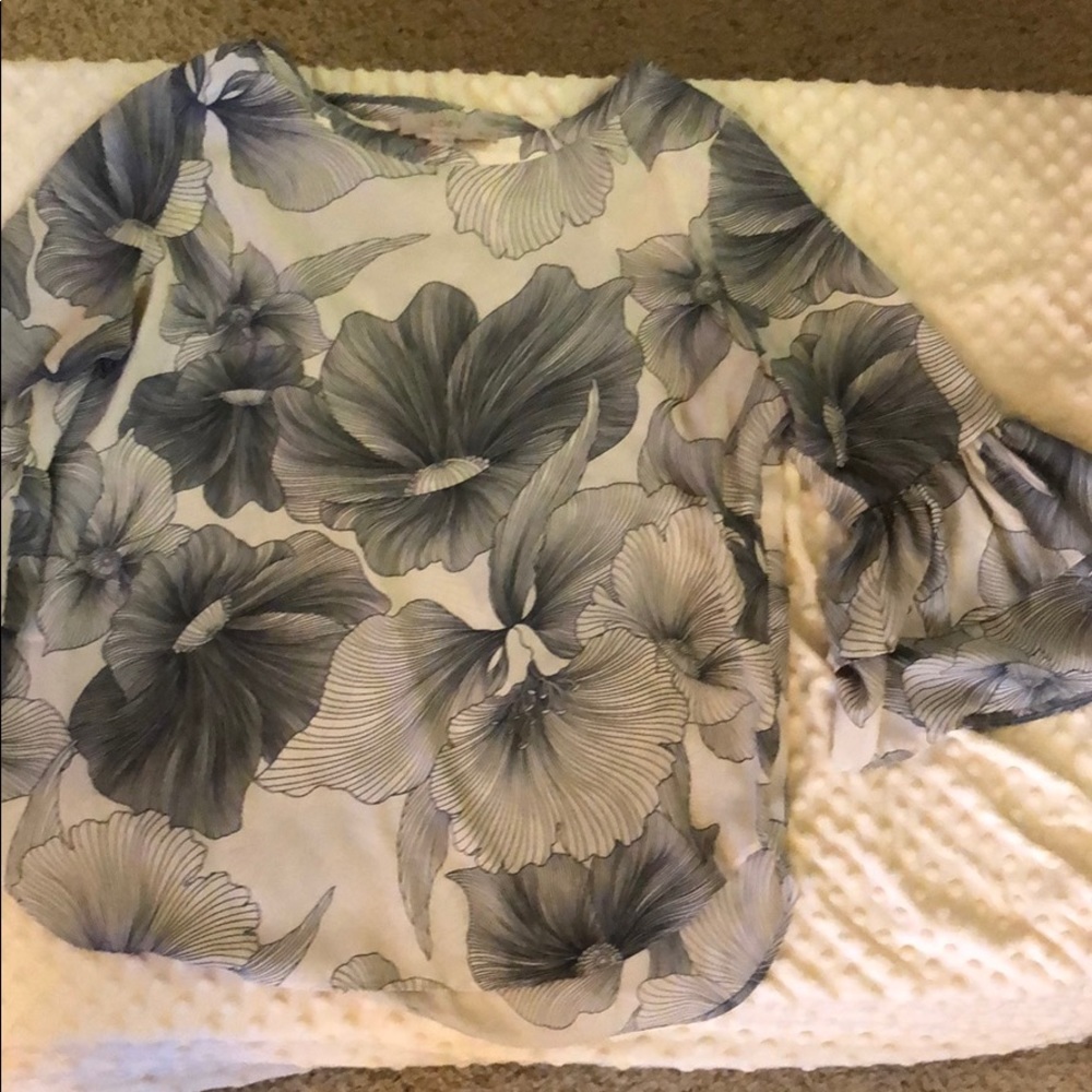 LOFT floral blouse